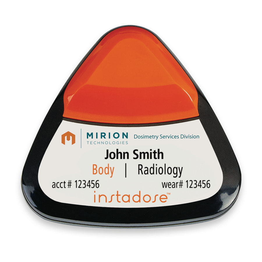 Mirion Technologies Instadose + Quick Manual