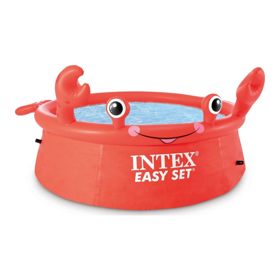 Intex Happy Crab Easy Set Pool Owner's Manual
