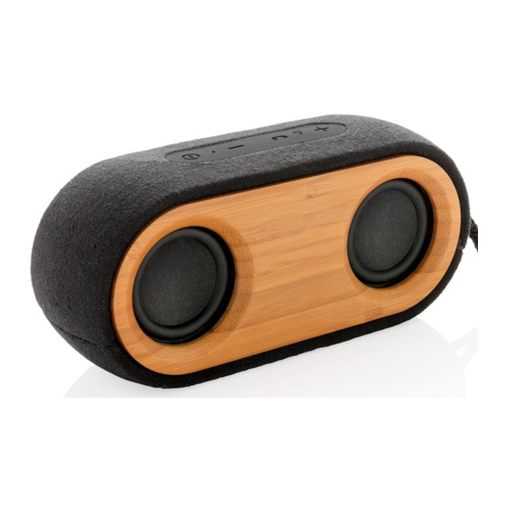 XD XCLUSIVE Bamboo X speaker large Manual