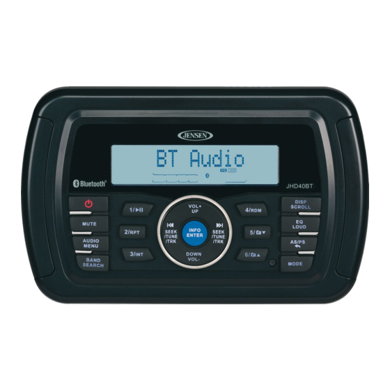 JENSEN HEAVY DUTY JPS40BT INSTALLATION AND OPERATION MANUAL Pdf Download ManualsLib