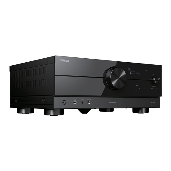 YAMAHA AVENTAGE RXA2A USER MANUAL Pdf Download ManualsLib