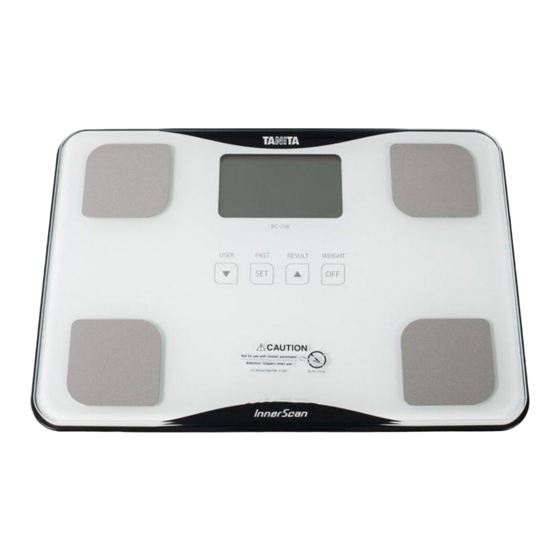 TANITA BC718 INSTRUCTION MANUAL Pdf Download ManualsLib