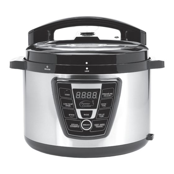 Power cooker 8qt pressure best sale cooker manual