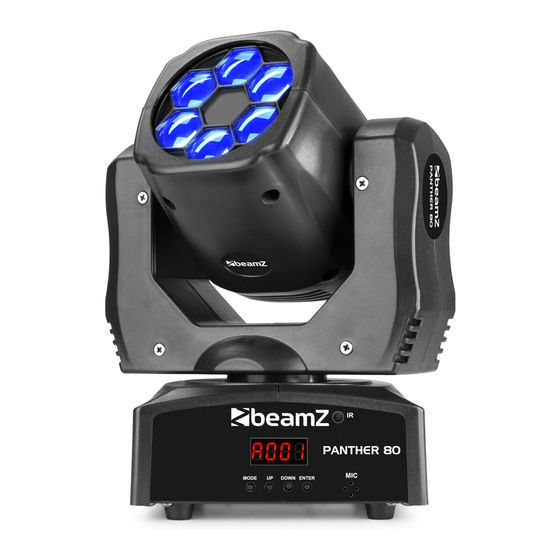 Beamz PANTHER 80 User Manual