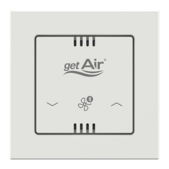getAir ComfortControl Pro BT Installation & User Manual