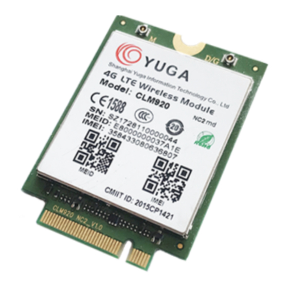 YUGE CLM920 TE2 Hardware Usage Manual