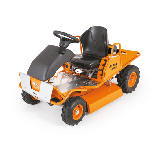 AS MOTOR Ride-on-Allmaher AS 800 FreeRider Operator's Manual