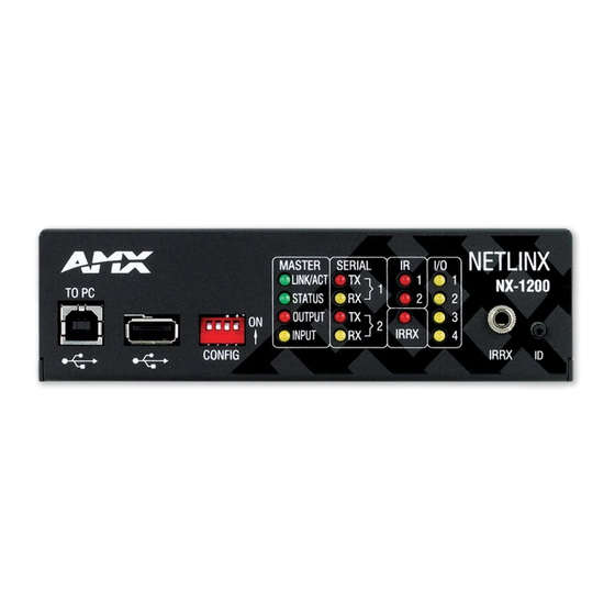 AMX NetLinx NX Series Manuals