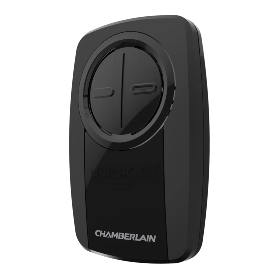 CHAMBERLAIN KLIK5U-WP USER MANUAL Pdf Download | ManualsLib