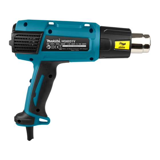 MAKITA HG6031V INSTRUCTION MANUAL Pdf Download | ManualsLib