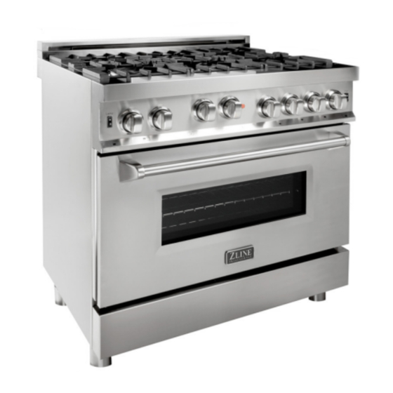 ZLINE RGB36 INSTALLATION MANUAL AND USER'S MANUAL Pdf Download ManualsLib