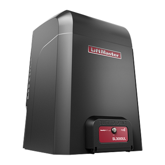 CHAMBERLAIN LIFTMASTER SL3000UL SERIES MANUAL Pdf Download ManualsLib