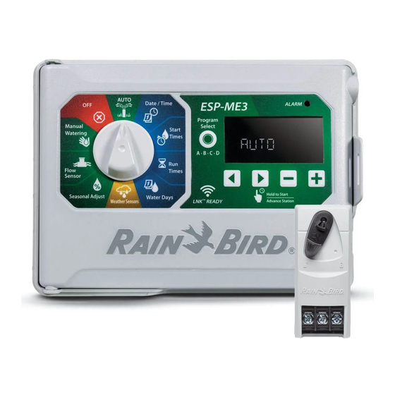 RAIN BIRD ESP-7ME3 ADVANCED USER'S MANUAL Pdf Download | ManualsLib