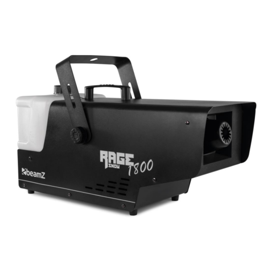 BEAMZ RAGE 1800 SNOW INSTRUCTION MANUAL Pdf Download ManualsLib