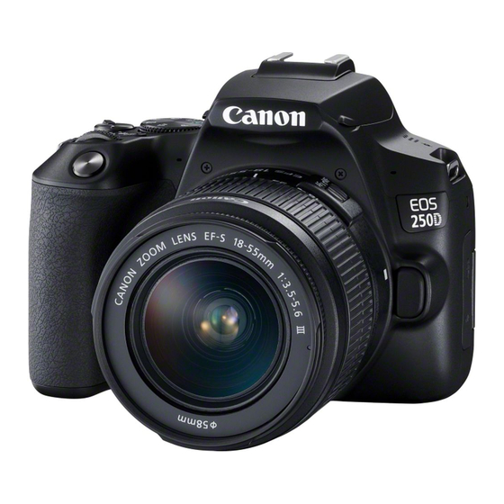 CANON EOS 250D ADVANCED USER'S MANUAL Pdf Download ManualsLib