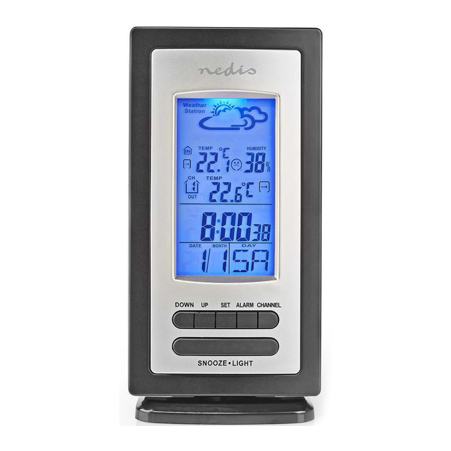 nedis WEST201GY Wireless Weather Station Manuals
