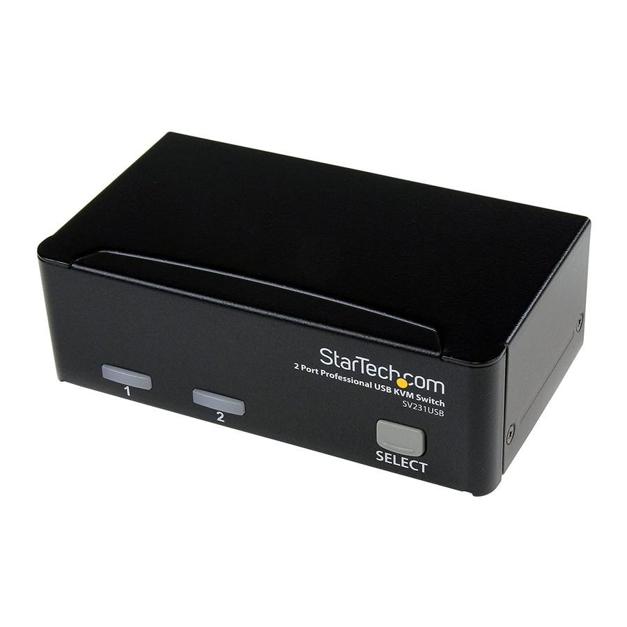 StarTech.com SV231 User Manual
