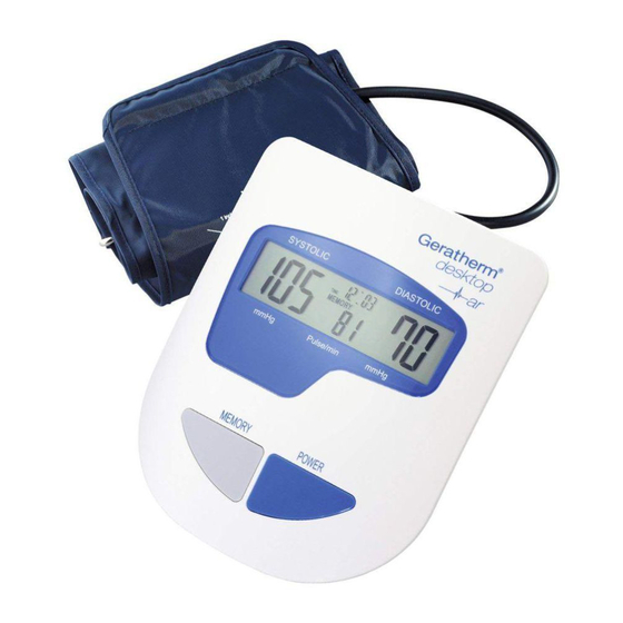 Geratherm Blood Pressure Monitor Error at Carol Perez blog