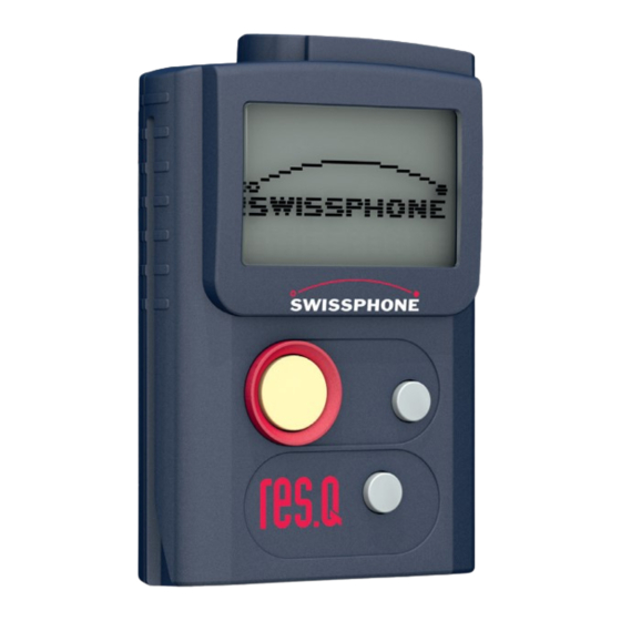 SwissPhone RES.Q DE955 Operating Instructions Manual