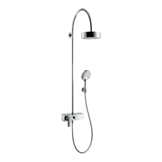 Hans Grohe Axor Citterio Showerpipe 39620000 Instructions For Use/Assembly Instructions