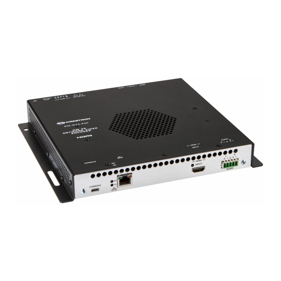 Crestron Electronics DM-NVX-E30 Product Manual
