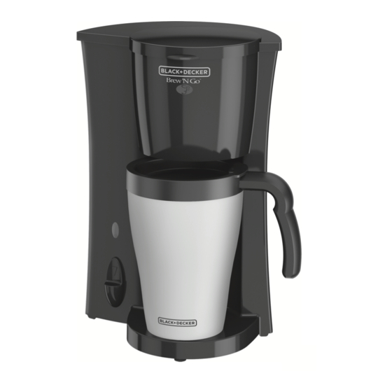 Care And Cleaning Black Decker BREW N GO DCM18 Use And Care