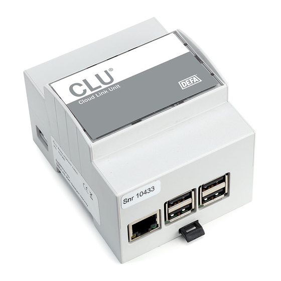 DEFA CLU MK1 Quick Manual