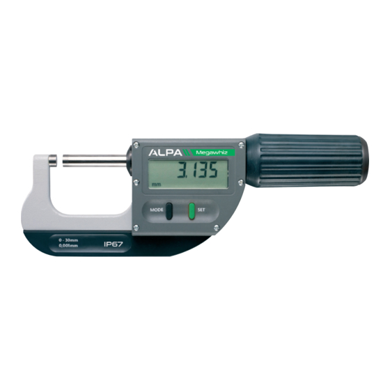 ALPA MEGAwhiz Manual