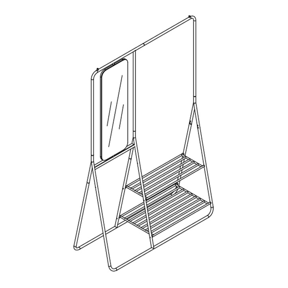 URBAN OUTFITTERS Ryan Mirror Clothing Rack Assembly Instructions