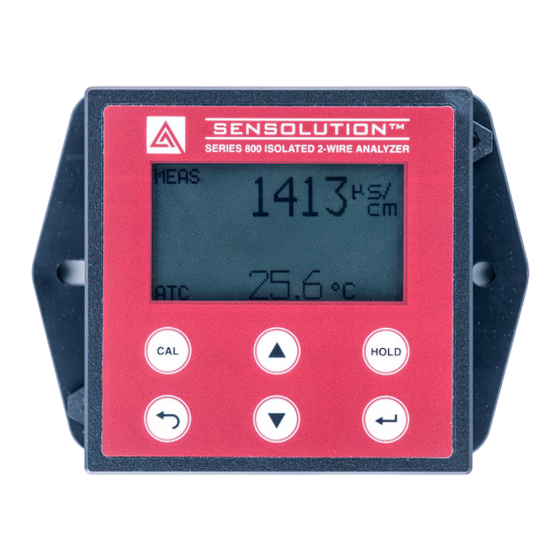 ASTLES SENSOLUTION C800 Installation And Operating