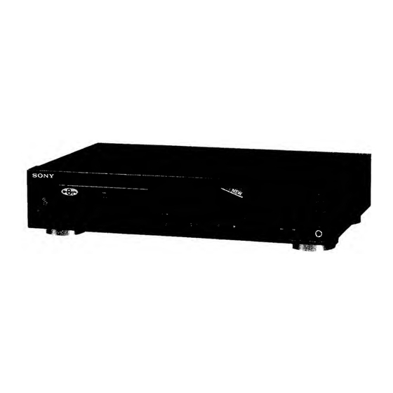 Sony CDP-490 Service Manual
