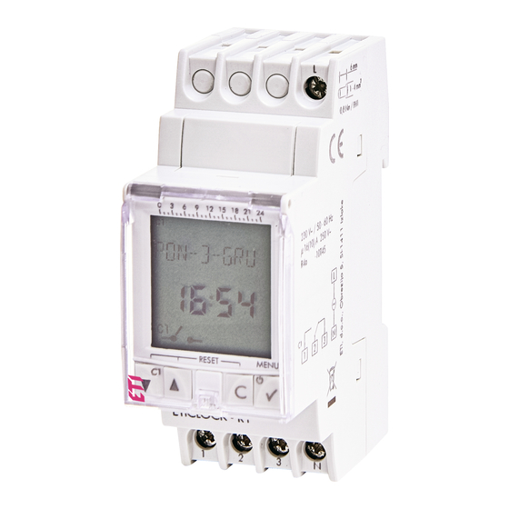 ETI ETICLOCK-R1 Manual