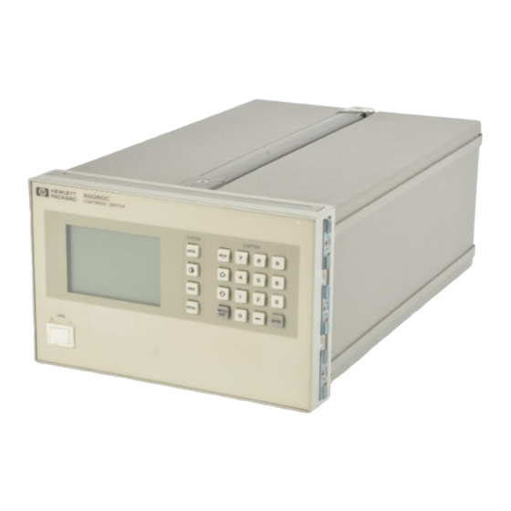 HP 86060C Series Manuals