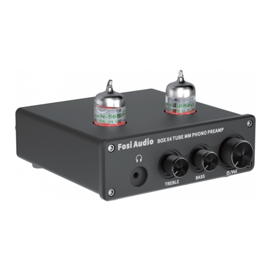 Fosi Audio BOX X4 Phono Preamp Manuals