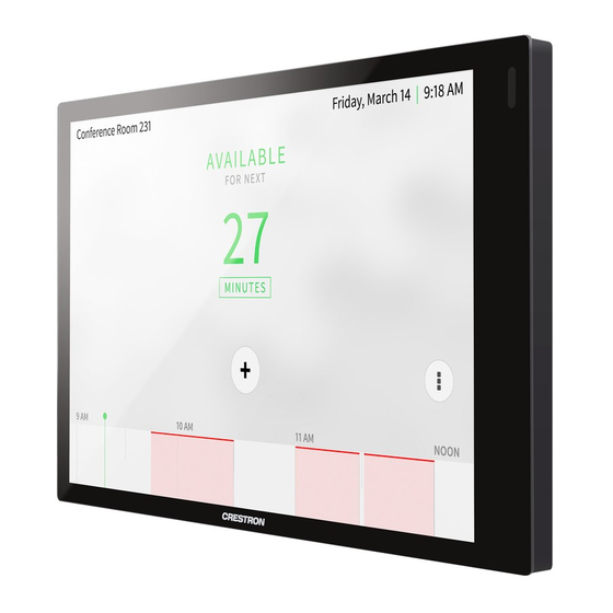 Crestron TSS-1070-T-W-S-LB Product Manual