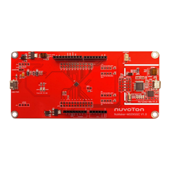 Nuvoton NuMaker-M029GGC User Manual