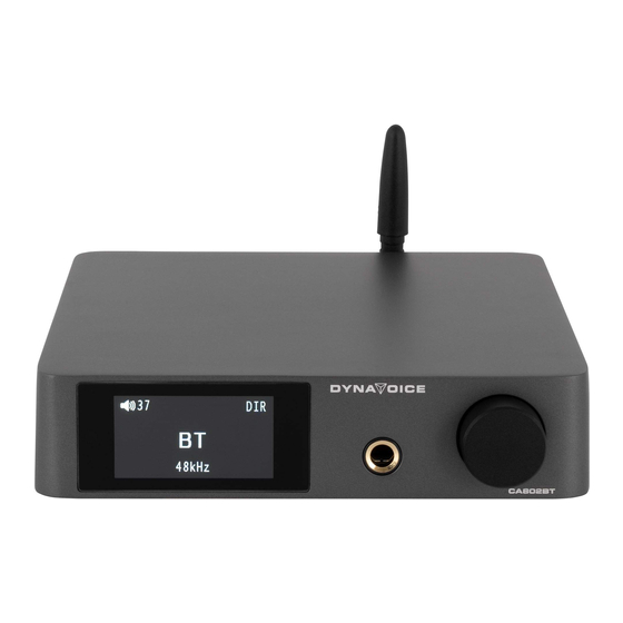 DYNAVOICE CA802BT User Manual
