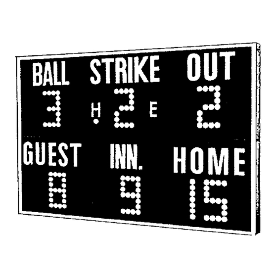 All American Scoreboards MP-2375 Operating Instructions And Service Manual