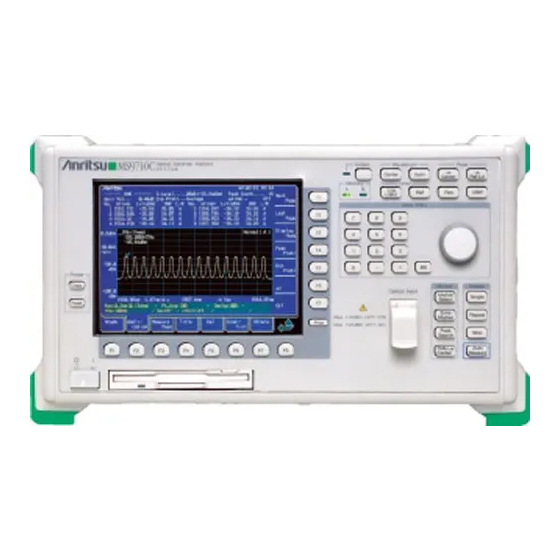 Anritsu MS9710C Operation Manual