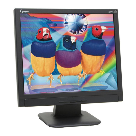 Optiquest  Q171B Manual