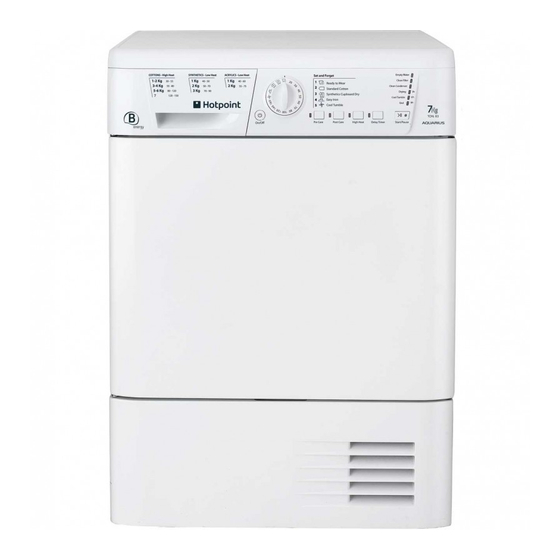 Hotpoint TCHL 73 Operating Instructions