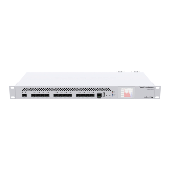 MikroTik CCR1016-12S-1S+ Quick Start Manual