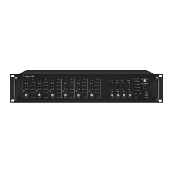 Monacor PA-6040MPX Instruction Manual