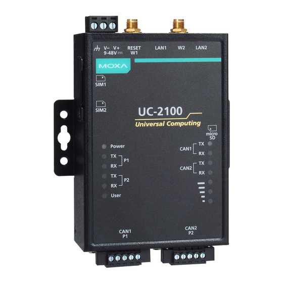 Moxa Technologies UC-2100-W Series Quick Start Manual