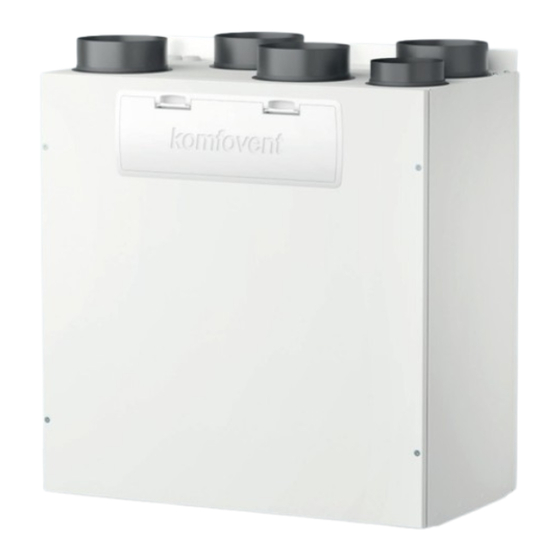 Komfovent Domekt R 150 F Installation Manual