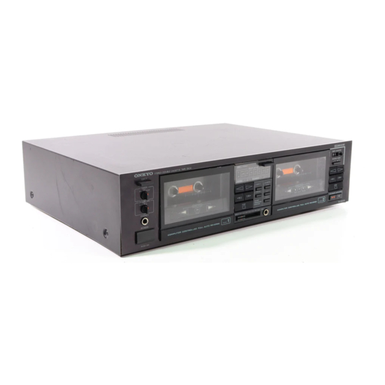 Onkyo TA-RW99 Service Manual
