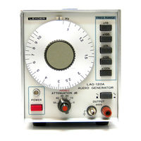 Leader Electronics Corp. LAG-120A Instruction Manual