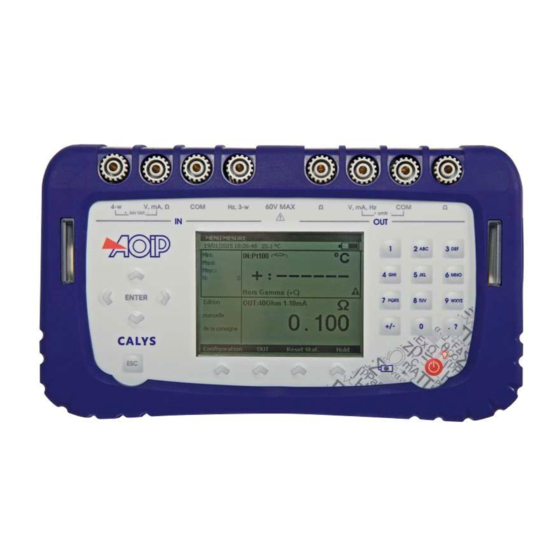 AOIP CALYS 50 Instruction Manual