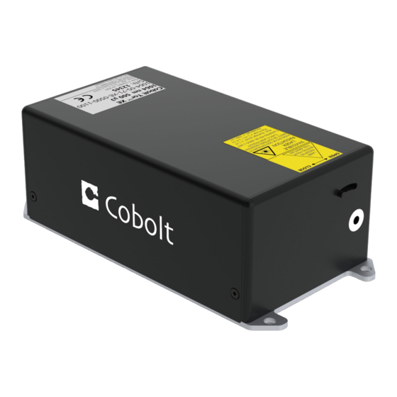 User Manuals: Hubner Cobolt Tor XE Nanosecond Laser