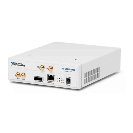 NI USRP-2920 Getting Started